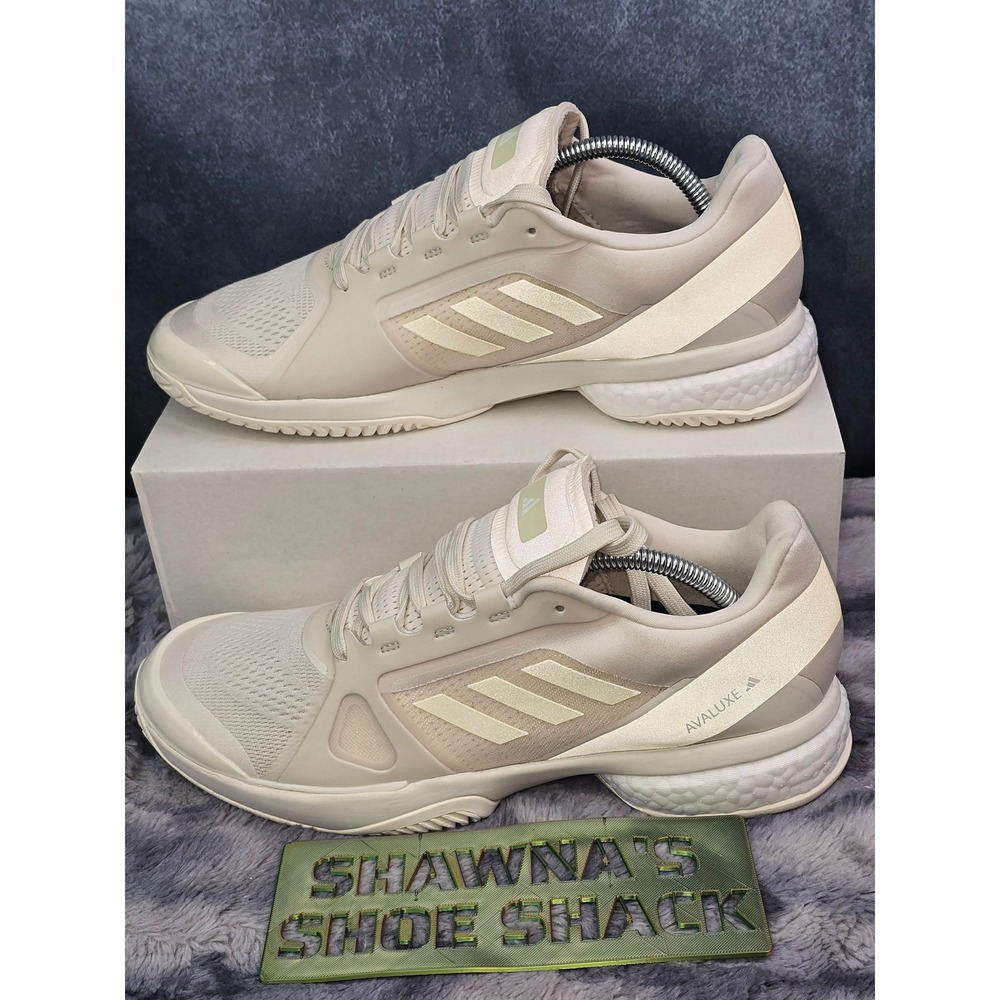 NWOT Adidas Avaluxe Tennis Shoes Cream Beige Boost Athletic Women Size 10